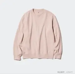 美品　ユニクロ　スウェットシャツ　XLサイズ　ピンクのサムネイル