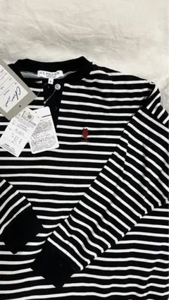 ワンポイント刺繍ロゴ オーバーサイズラガーシャツワンピース