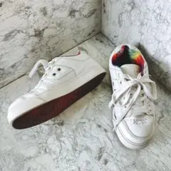 DC SHOES ディーシー 23cm スニーカー 白 タイダイ柄 ローカットのサムネイル
