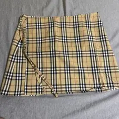 BURBERRY BLUE LABEL ラップスカート ミニ ノバチェック