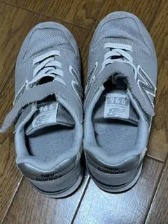 new balance 996 グレー ベルクロスニーカー