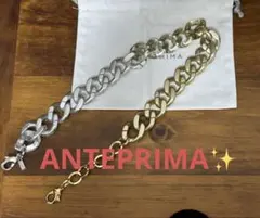 ほぼ未使用♪ANTEPRIMA カテナチェーン シルバー2way 最大126cm - メルカリ