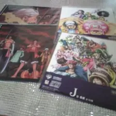 １番くじワンピーススタンピード　　クリアファイルと色紙