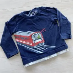 klädskåp 電車プリント カットソー 90 小さめ