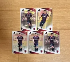 2026 Topps Chrome Jリーグ 鹿島アントラーズ カード 5枚