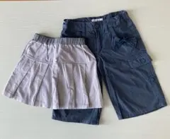 COMME CA ISM スカートとハーフパンツセット　120cm 130cm