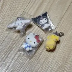 サンリオ ふわふわフロッキー マスコット 3個＋1個セット