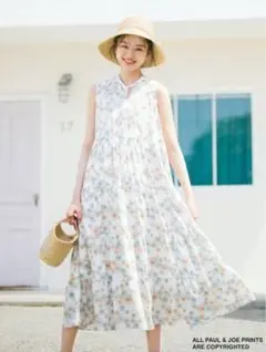 ユニクロ　ポール & ジョー ティアードワンピース（ノースリーブ）Lサイズ