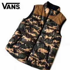 VANS バンズ 中綿ベスト 日本未入荷 ナイロン カモフラ 迷彩 Lサイズのサムネイル
