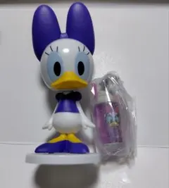 ディズニーガチャ　きょとん顔　デイジー　トログラスミニチュアチャームデイジー