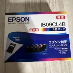 新品】エプソン IB07CL4B 大容量 4色パックインク - メルカリ