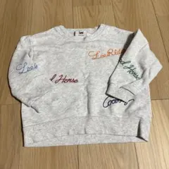 プティマイン　【Lee】ロゴ刺繍トレーナー