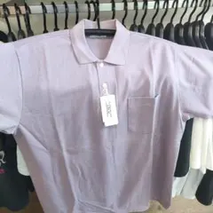 CROCODILE 薄紫 ポロシャツ　3L