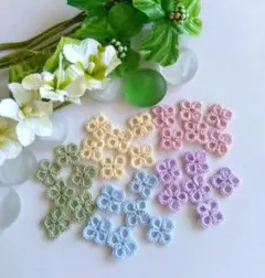 手編み かぎ針編み レース編み モチーフ 紫陽花 ハンドメイド