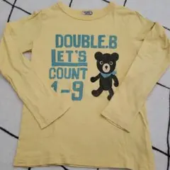 ミキハウス　ダブルB　長袖　Tシャツ　130  ロンT　120