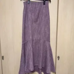 GRL ［gc158］ツイードマーメイドスカート ラベンダー　秋冬