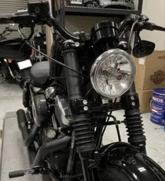 【スポーツスター】ポン付け　分割フォークカバー　ワイドフォーク用　ハーレー スポーツスター】ポン付け 分割フォークカバー ワイドフォーク用