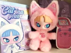 新作 INN'S Cat inn your chat ネコ ぬいぐるみ ピンク