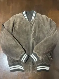 COMME CA DU MODE MEN ピッグレザースタジャン　茶