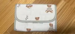ジェラートピケ　母子手帳ケース　くま