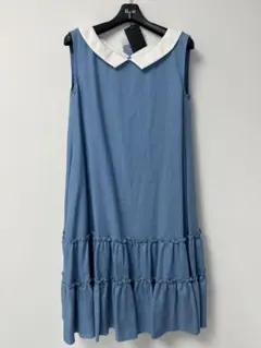 Rene】新品タグ付定価57200円リネンライクウォッシャブルワンピース 38