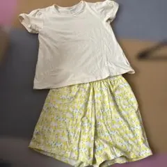 UNIQLO エアリズム　コットンブレンドセット　130cm パジャマ　半袖