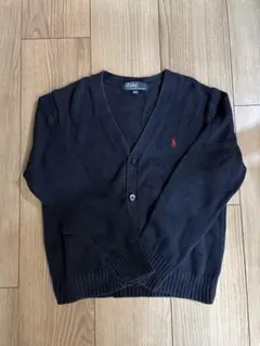 ラルフ ローレン　紺色　Vネックカーディガン