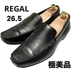 【極美品】◾️REGAL◾️ドライビングシューズ◾️Uチップ◾️50DL◾️本革◾️ブラック