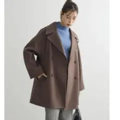 お値下げ♡美品♡オーバージャケットコート　ブラウン