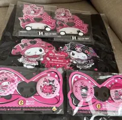 ハッピーくじ マイメロディ クロミ トートバッグ ステッカー 缶バッジ まとめ