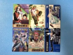 ワンピース　海賊王グミカード　No.70ルフィ＆マキノなど6点まとめ売り