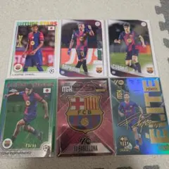 FCバルセロナ トレーディングカード 6枚セット
