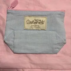 second morning✖︎サンリオキャラクターズ　刺繍タグ チェック ポーチのサムネイル