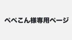 ぺぺこん様専用ページ
