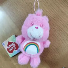 ケアベア　羊毛フェルト風マスコット2 ピンク