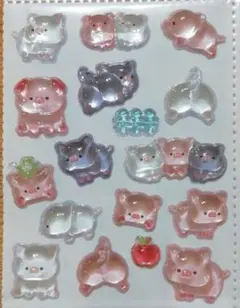 ぶたさん♪ボンボンドロップシール