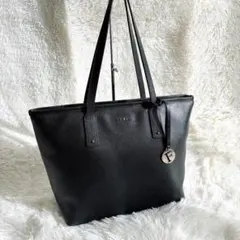 【美品】A4サイズ収納可 FURLA フルラ トートバッグ ブラック