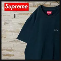 2843 U【人気モデル】シュプリーム☆ポケット付 クラシック刺繍ロゴＴシャツ