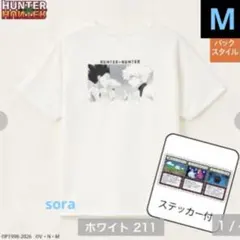 HUNTER×HUNTER　しまむら　ステッカー付きTシャツ　ゴン＆キルア　Mのサムネイル