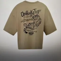 レア品 Onitsuka Tiger Tシャツ ベージュ 刺繍ロゴ Mサイズ - メルカリ