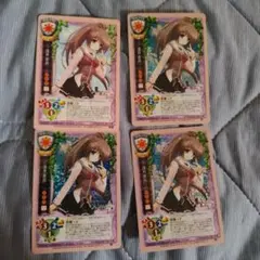 旧Lycee トレーディングカード 浅井花音 4枚セット　パラ3枚　リセ