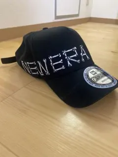 New Era 9FORTY 骨ロゴ刺繍 キャップ ブラック ストリート