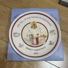 【未使用】ウェッジウッド　ピーターラビット　クリスマスプレート　2003年のサムネイル