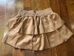 【未使用品】コーデュロイ フレアスカート ブラウン　インパンのサムネイル