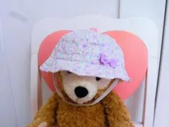 y17❤motherways　小花柄リボン付きベビーハット　44cm　新品❤