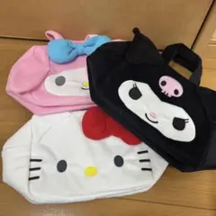 サンリオキャラクターズ　フェイスふわふわバッグ