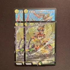 【メルカリ便】光夢龍フィオナフォレスト　刀志猫のプワソン　各2枚　DM25EX4