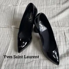 美品　Yves Saint Laurent エナメルパンプス34.5 35訳あり