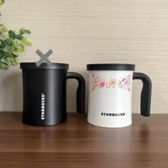 【新品】スターバックス ステンレス マグカップ 350㎖ ふたコースター さくら
