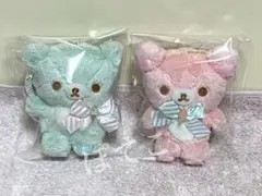ハッピーアイス ぶらさげぬいぐるみ 코리락쿠마 ＆ チャイロイコグマ セット